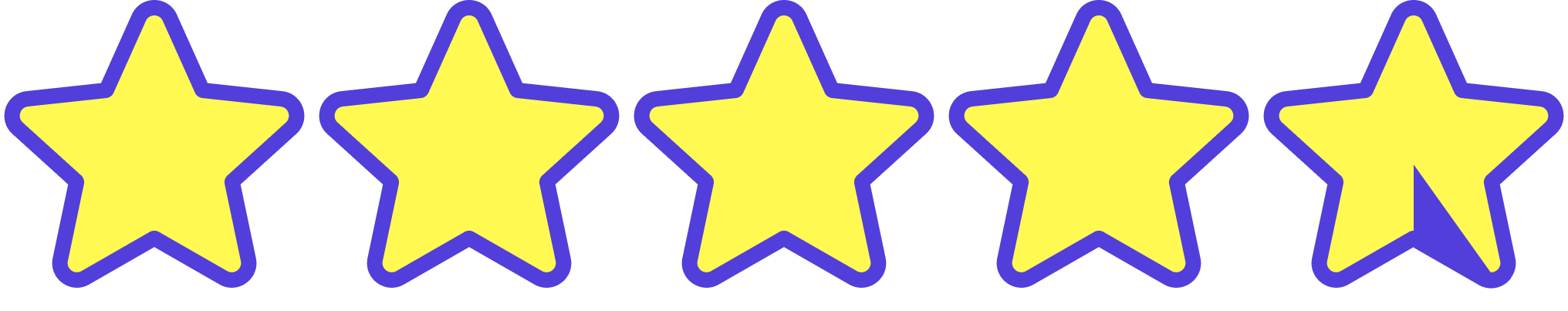 Mynd av stjørnum